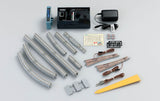 My Plan NR-PC A+B Track Starter Set - Fine Track -- 22 x 66"  56 x 168cm Oval w/Siding, Power Pack and Rerailer-1