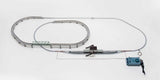 My Plan DX - PC Oval Track Set with Concrete Ties - Fine Track -- With Power Pack, Station Kit and Railer. Setup Size: 32 x 85"  81.4 x 215.8-2