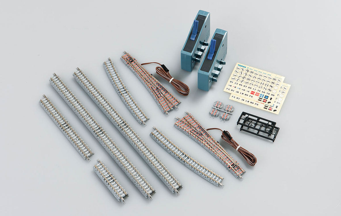 Siding Set B - Fine Track -- Includes Electric Turnouts & Track to Make a Siding-1