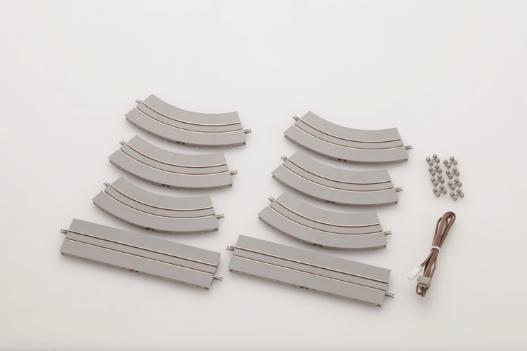 Trolley/Streetcar Track System -- Small Loop Set 4-1/2"  11.4cm Radius
