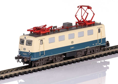 Passenger Train Digital Starter Set - Sound and DCC -- German DB Class 141 Electric, 2 Cars, Track, Mobile Station Control