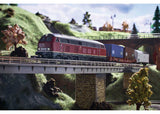 Diesel Freight Starter Set - Standard DC - Minitrix - My Hobby -- German Federal Railroad DB Class 216, 2 Cars, Track Oval, Digital Controller-3