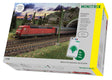Intercity Passenger Train Starter Set - Standard DC - Minitrix -- German Federal Railway - Class 120, 2 Cars, Track Oval, Power Pack-1