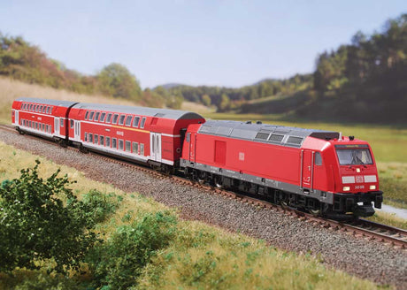 Regional Express Starter Set - Sound and DCC -- German Railroad DBAG Class 245 Loco, 2 Bi-Level Cars, Track Oval, Mobile Sta-1