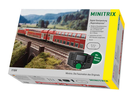 Regional Express Starter Set - Sound and DCC -- German Railroad DBAG Class 245 Loco, 2 Bi-Level Cars, Track Oval, Mobile Sta-3