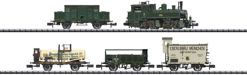 Bavarian Freight Transport Steam Train Set w/DCC -- Royal Bavarian State Railways K.Bay.Sts.B. (Era I)