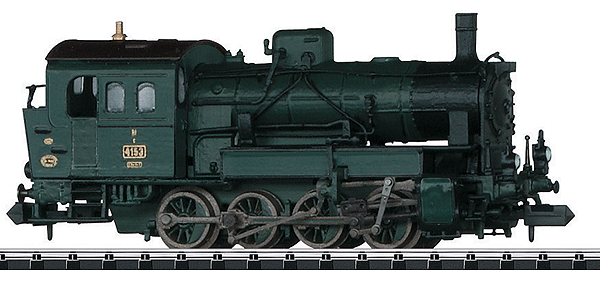 Minitrix Steam Class R 4/4 0-8-0T - Standard DC -- Royal Bavarian State Railways K.Bay.Sts.B. (Era I; black, green)