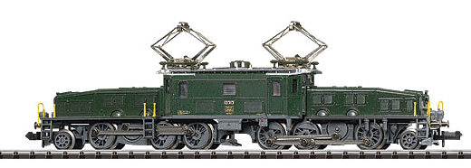 Electric Class Be 6/8 III 2-6-6-2 Loco, Era III, Powered w/DCC/SX -- Swiss Federal Railways (Crocodile)