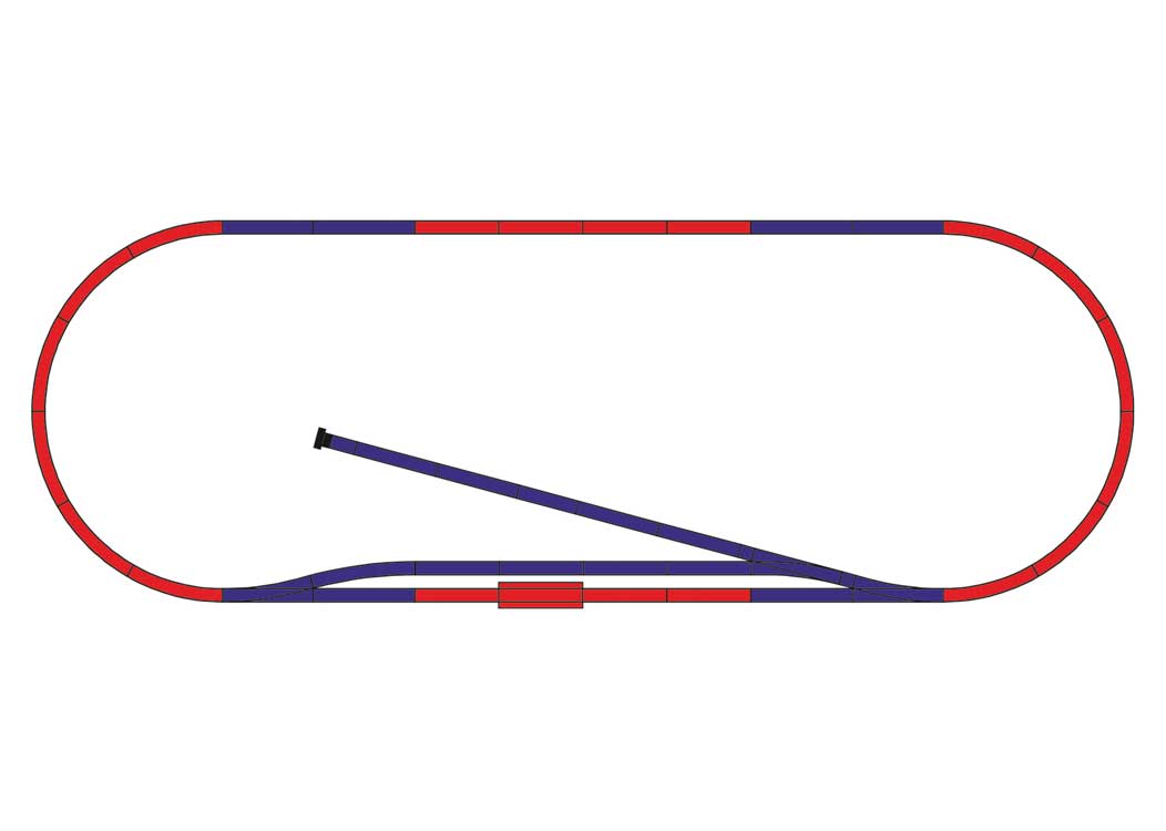 Code 80 B1 Track Extension Set - Minitrix-3