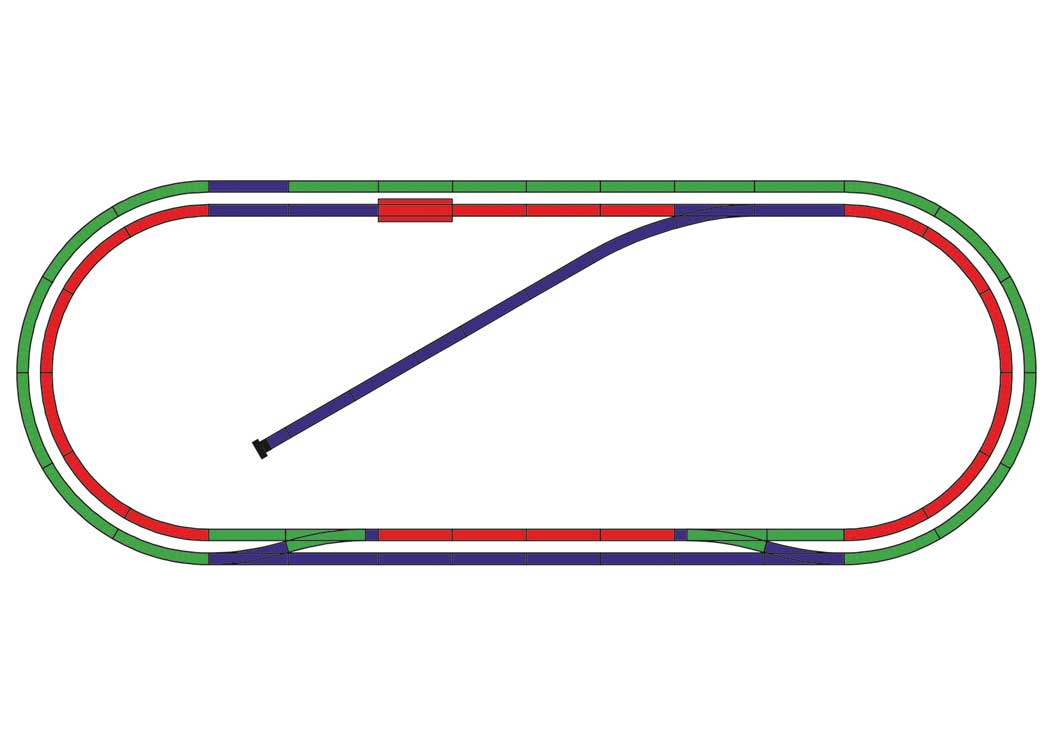 Code 80 B2 Track Extension Set - Minitrix-3
