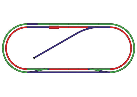 Code 80 B2 Track Extension Set - Minitrix-3