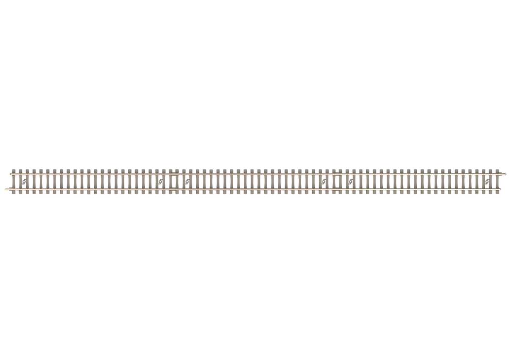 Code 60 Straight Track Section - Nickel Silver Rail, Concrete Ties -- 312.6mm Length pkg(10)