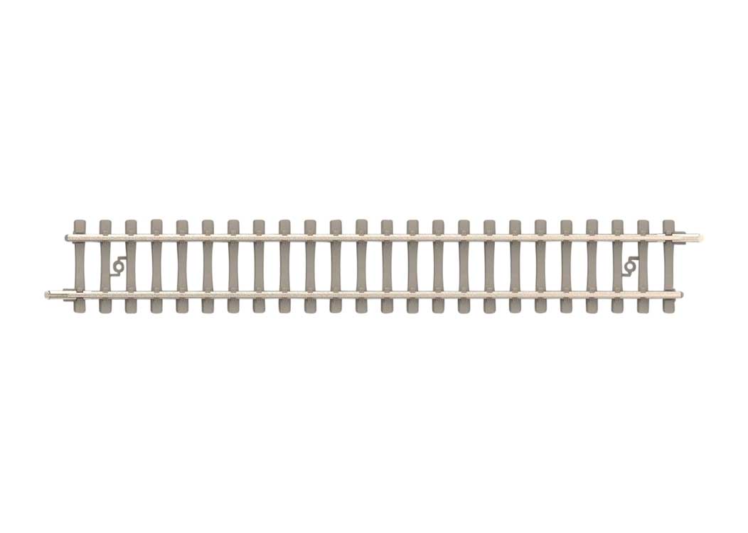 Code 60 Straight Track Section - Nickel Silver Rail, Concrete Ties -- 104.2mm Length pkg(10)