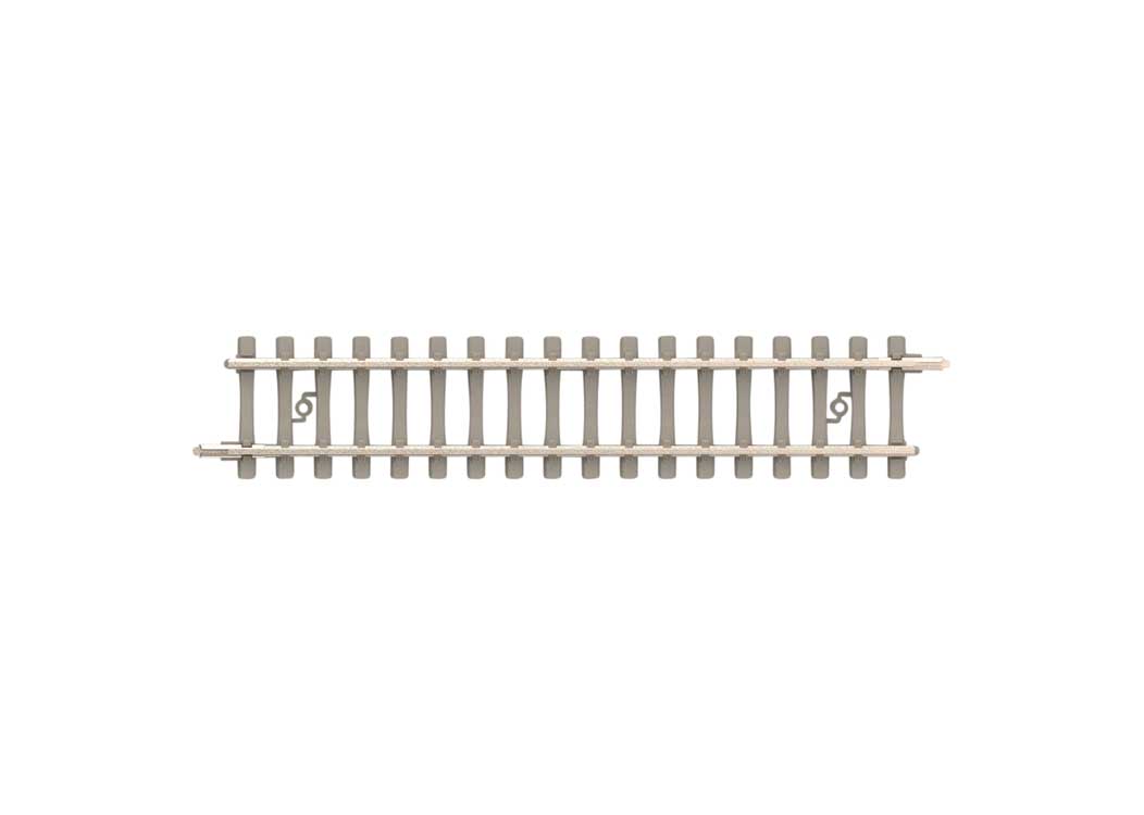 Code 60 Straight Track Section - Nickel Silver Rail, Concrete Ties -- 76.3mm Length pkg(10)