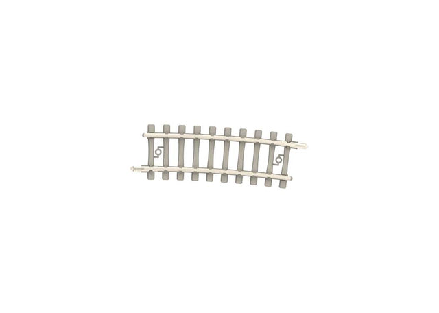 Code 60 Curved Track Section - Nickel Silver Rail, Concrete Ties -- 12-15/16"  329mm Radius 3 - 7.5 Degrees pkg(10)