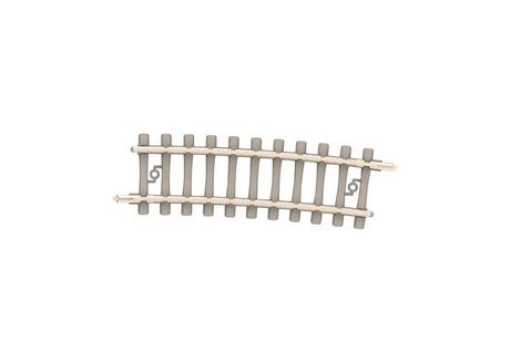 Code 60 Curved Track Section - Nickel Silver Rail, Concrete Ties -- 14-1/4"  362.6mm Radius 4 - 7.5 Degrees pkg(10)