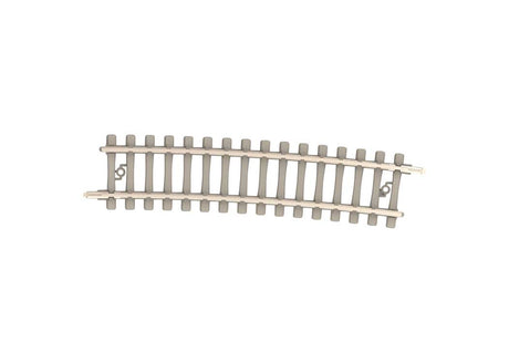 Code 60 Curved Track Section - Nickel Silver Rail, Concrete Ties -- 19-3/8"  492.6mm Radius 5 - 7.5 Degrees pkg(10)