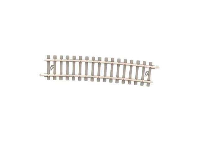 Code 60 Curved Track Section - Nickel Silver Rail, Concrete Ties -- 20-11/16"  526.2mm Radius 6 - 7.5 Degrees pkg(10)