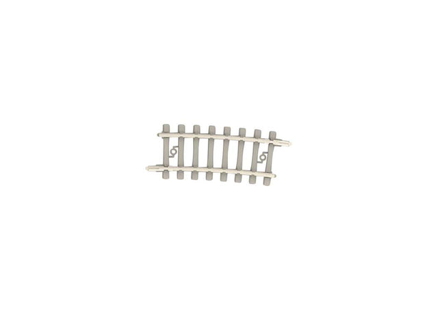 Code 60 Curved Track Section - Nickel Silver Rail, Concrete Ties -- 10-5/16"  261.8mm Radius 2a - 7.5 Degrees pkg(10)