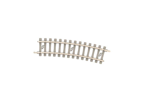Code 60 Curved Track Section - Nickel Silver Rail, Concrete Ties -- 9"  228.2mm Radius 2 - 15 Degrees pkg(10)