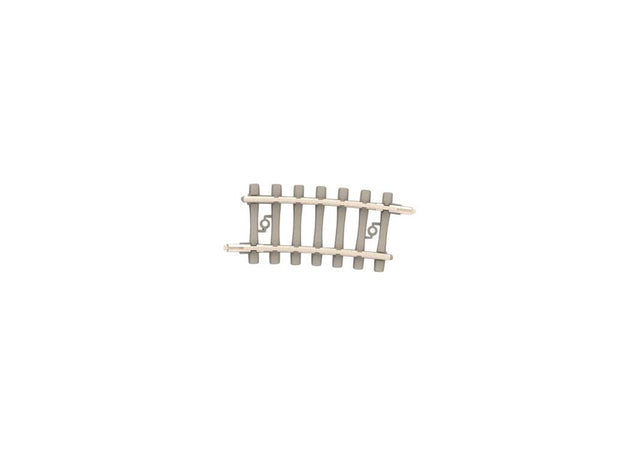 Code 60 Curved Track Section - Nickel Silver Rail, Concrete Ties -- 9"  228.2mm Radius 2 - 7.5 Degrees pkg(10)