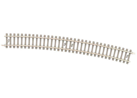 Code 60 Curved Track Section - Nickel Silver Rail, Concrete Ties -- 20-11/16"  526.2mm Radius 6 - 15 Degrees pkg(10)