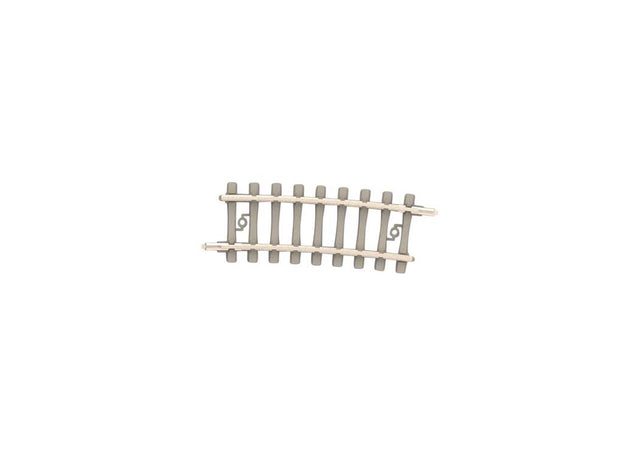 Code 60 Curved Track Section - Nickel Silver Rail, Concrete Ties -- 11-5/8"  295.4mm Radius 2b - 7.5 Degrees pkg(10)