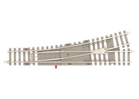 Code 60 Turnout - Nickel Silver Rail, Concrete Ties -- Left Hand 4-7/16" 112.6, Radius 4 - 15 Degrees-1