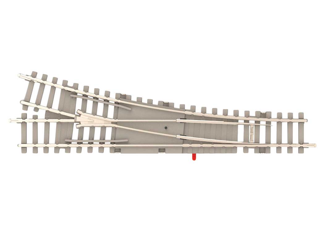 Code 60 Turnout - Nickel Silver Rail, Concrete Ties -- Right Hand 4-7/16" 112.6, Radius 4 - 15 Degrees