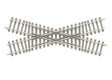 Code 60 30-Degree Crossing - Nickel Silver Rail, Concrete Ties -- 4-1/8"  104.2mm Length-1