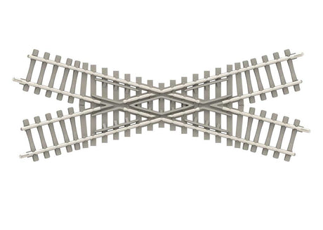 Code 60 30-Degree Crossing - Nickel Silver Rail, Concrete Ties -- 4-1/8"  104.2mm Length-1