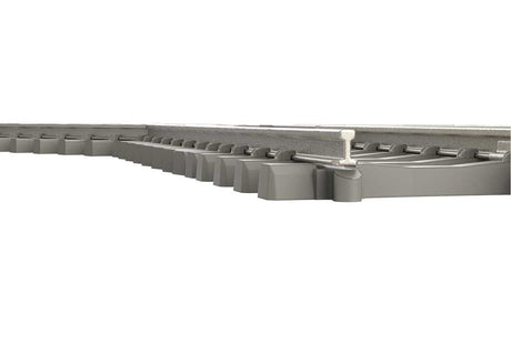 Code 60 30-Degree Crossing - Nickel Silver Rail, Concrete Ties -- 4-1/8"  104.2mm Length-3