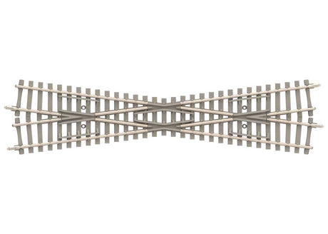 Code 60 15 Degree Crossing w/Concrete Ties -- 5-1/8"  129.8mm