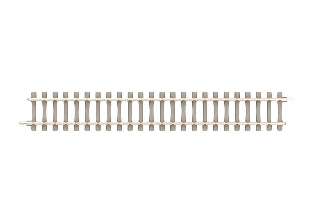 Code 60 Straight Adapter Track - Nickel Silver Rail, Concrete Ties -- 4-1/8"  104.2mm Length - For use with 149xx series Minitrix Track System