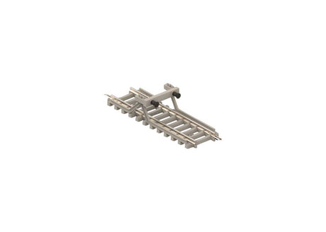 Code 60 Straight Bumper Section - Nickel Silver Rail, Concrete Ties -- 2"  50mm-1