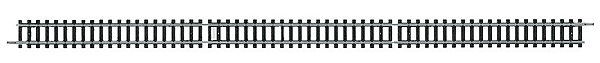 Minitrix Code 80 Straight Track -- 12-5/16"  31.26cm Section