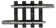 Straight Track, pkg(10) -- 43/64"  17.2mm