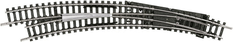 Code 80 Curved Manual Turnout -- Left Hand, R3/R4, 12-15/16"  329mm, 14-1/4"  362.6mm Radius, 30 Degrees