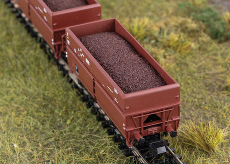 Type Erz IId Hopper with Ore Load 10-Pack - Ready to Run - Minitrix -- German Federal Railroad DB (Era II, Boxcar Red)-3