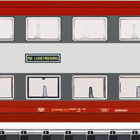 Bi-Level 4-Car Set w/Cab Car - Ready to Run -- Luxembourg State Railways CFL (Era V; white, gray, red)