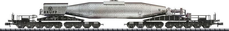 Torpedo Hot Metal Ladle Car - Ready to Run -- German Federal Railway (Era III 1967; silver, black; Krupp)