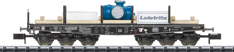 Type Sammp 705 Flatcar w/Pump Load - Ready to Run - 2016 Museum Car -- German Federal Railway (black; Mercedes-Benz Cargo Van, green)