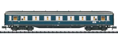Type A4ue 1st Class Compartment - Ready to Run - Minitrix -- German Federal Railroad DB (Era III 1957, blue, gray)