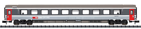 Type Bpm 2nd Class EuroCity Open Seating Car -- Swiss Federal Railways
