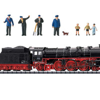 Class 03 4-6-2 - Sound and DCC - Minitrix -- German Federal Railway #03 263 (Era III 1952, black, red)