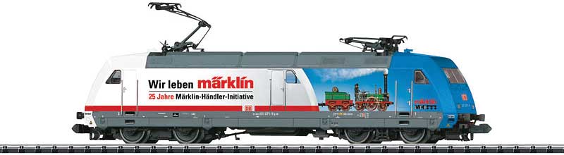 Class 101 Electric with Sound & DCC/SX - Mini-Trix, Marklin Handler Initiati -- German Federal Railway #101 071-9 (Era VI 2015, MHI 25th Anniversary)