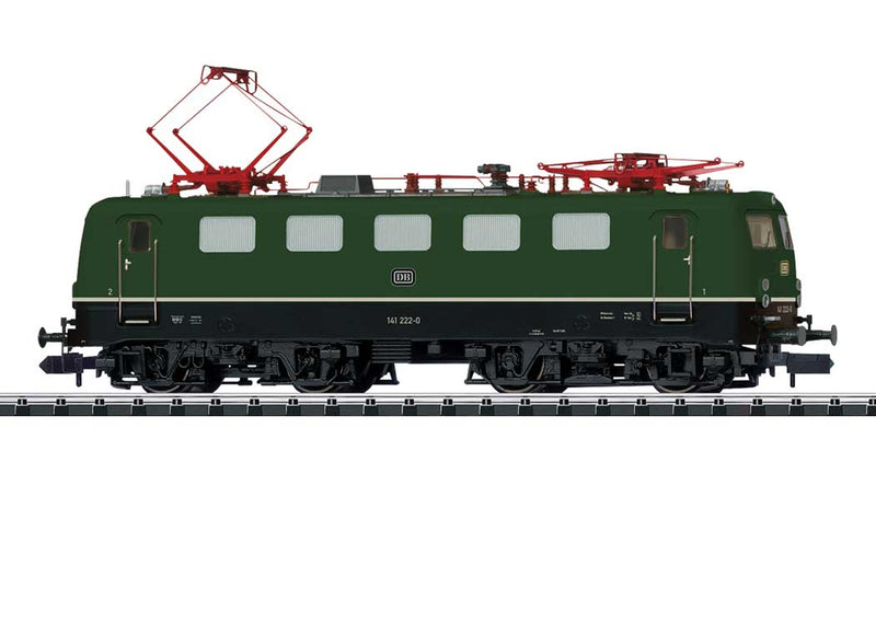 Class 141 Electric - Sound and DCC - Minitrix -- German Federal Railroad DB 141 222-0 (Era IV, green, black)