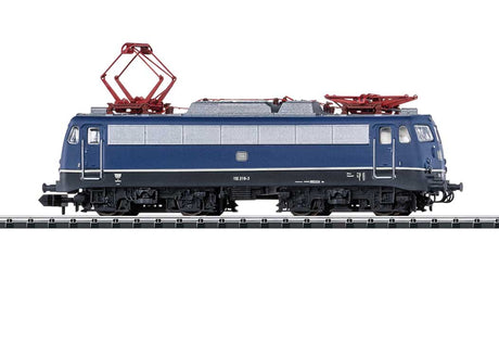 Class 110.3 Electric - Sound and DCC - Minitrix -- German Federal Railroad DB #110 318-3 (Era IV 1983, ocean blue, gray)-2