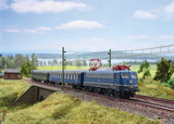 Class 110.3 Electric - Sound and DCC - Minitrix -- German Federal Railroad DB #110 318-3 (Era IV 1983, ocean blue, gray)-3