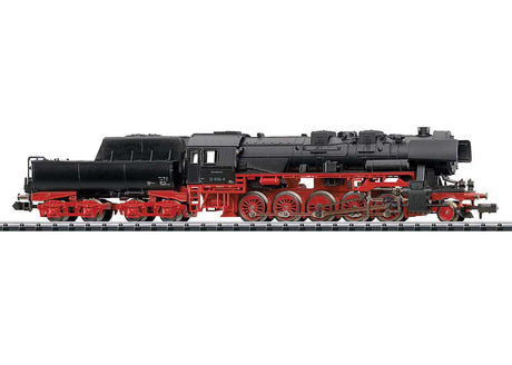 Class 52.80 2-10-0 w/Tub Tender - Sound and DCC-SX - Minitrix -- German State Railroad DR #52 8154-8 (Era IV 1987, black, red)-1